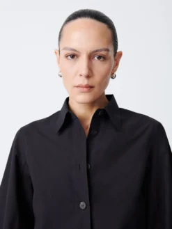 Studio Nicholson Mulder Shirt In Darkest Navy 9 Studio Nicholson Mulder Shirt In Darkest Navy -Studio Nicholson MulderSNW 395PowderCottonShirtsDarkestNavy scaled