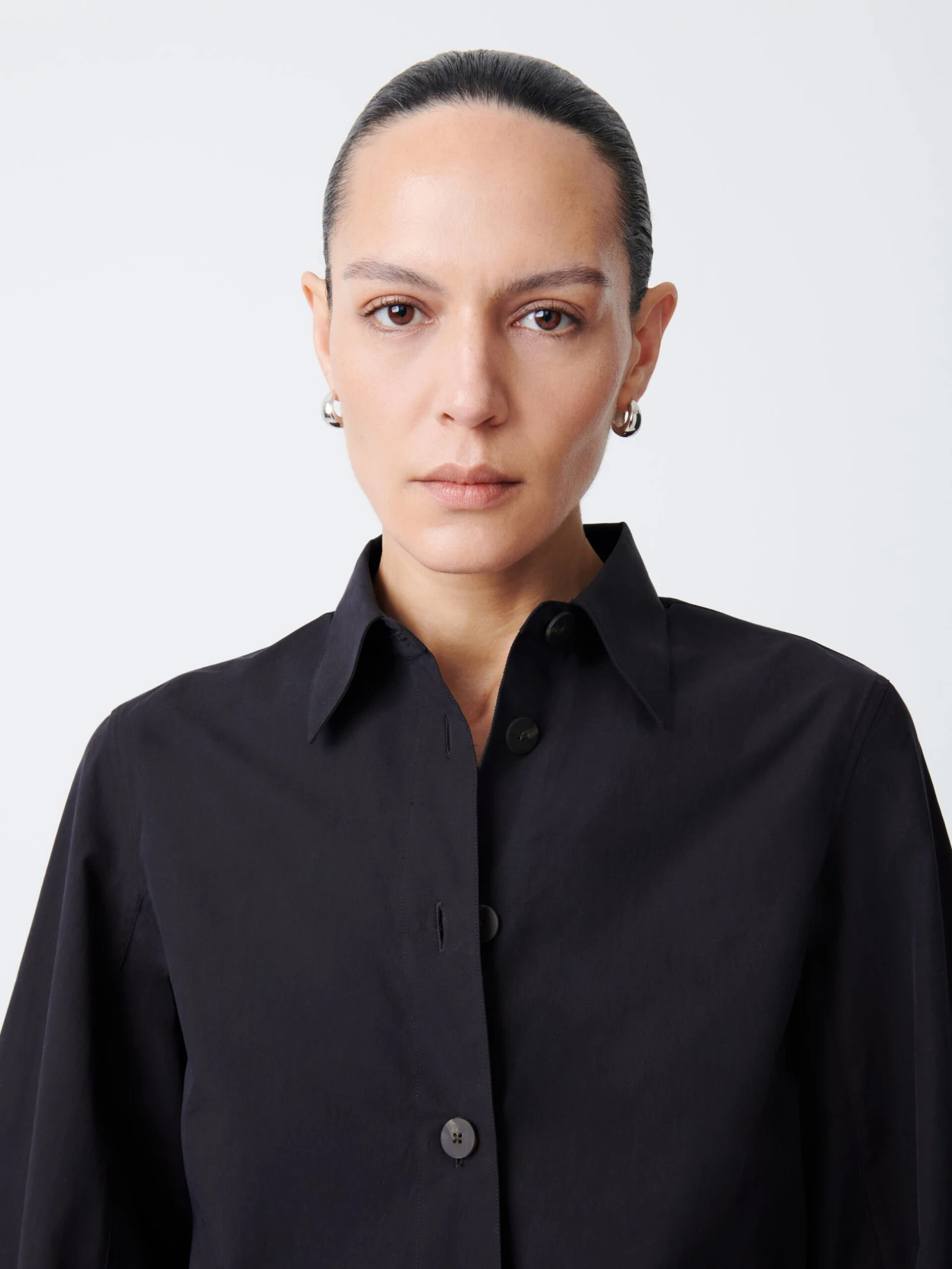 Studio Nicholson Mulder Shirt In Darkest Navy 4 Studio Nicholson Mulder Shirt In Darkest Navy - Image 4