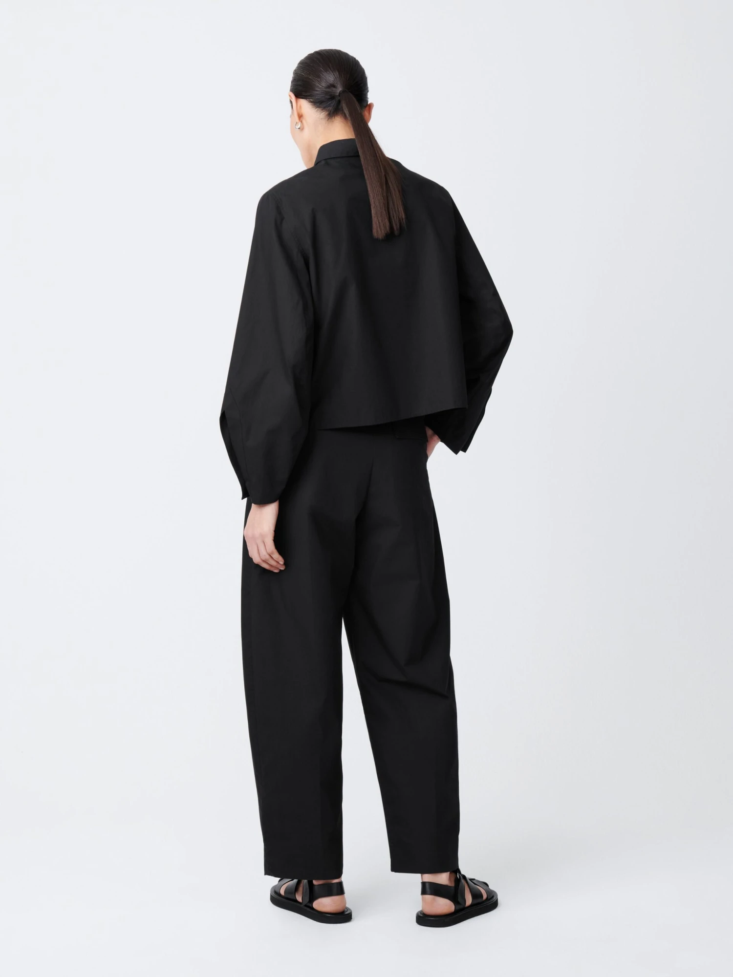 Studio Nicholson Mulder Shirt In Black 4 Studio Nicholson Mulder Shirt In Black - Image 4