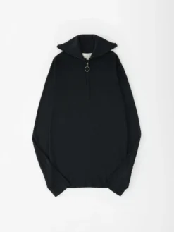 Studio Nicholson Naeba Knit In Darkest Navy -Studio Nicholson NAEBASNW 1164KNITDARKESTNAVY FS scaled