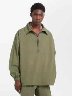 Studio Nicholson Naut Jacket In Olive -Studio Nicholson NAUTJACKETINOLIVE3 scaled