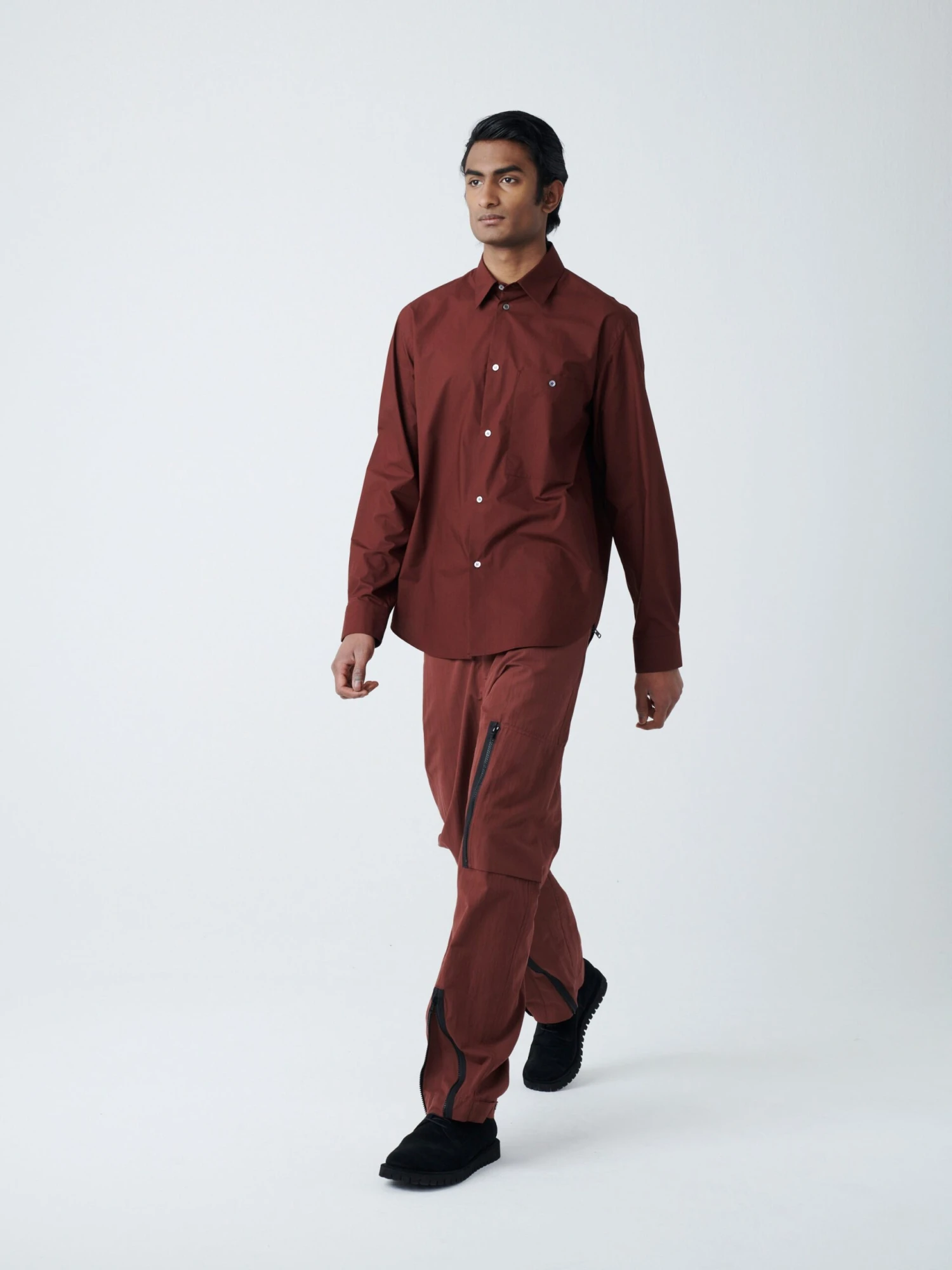 Studio Nicholson Navis Pant In Chestnut 5 Studio Nicholson Navis Pant In Chestnut - Image 5