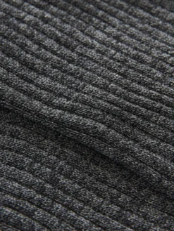 Studio Nicholson Neffi Socks In Charcoal -Studio Nicholson NEFFISN 733MERCERIZDCOTTONRIBCHARCOAL 0019 scaled