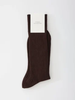 Studio Nicholson Neffi Socks In Chocolate