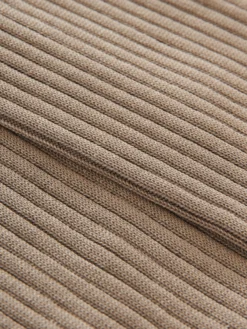 Studio Nicholson Neffi Socks In Taupe -Studio Nicholson NEFFISN 733MERCERIZDCOTTONRIBTAUPE 0026 scaled