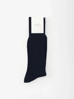 Studio Nicholson Neffi Socks In Darkest Navy