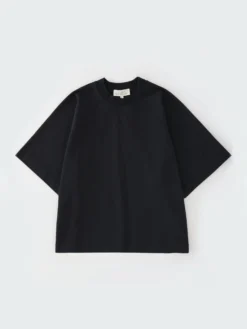 Studio Nicholson Nelson T-Shirt In Black -Studio Nicholson NELSONSNW 1504DRYHEAVYCOTTONBLACK 0519 FS scaled