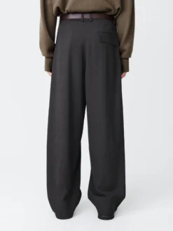 Studio Nicholson Nemo Pant In Asphalt -Studio Nicholson NEMOSNM 925HIGHTWISTASPHALT4 scaled