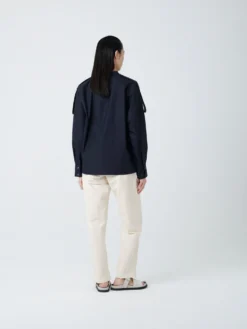 Studio Nicholson Neptune Shirt In Darkest Navy -Studio Nicholson NEPTUNESHIRTDNAVY2 scaled