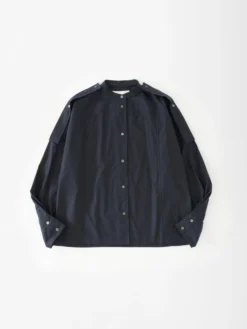 Studio Nicholson Neptune Shirt In Darkest Navy -Studio Nicholson NEPTUNESNW 1109 54194 FS scaled