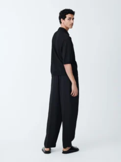 Studio Nicholson Noam Pant In Darkest Navy 13 Studio Nicholson Noam Pant In Darkest Navy -Studio Nicholson NOAMSNM 1186FluidWoolViscosePantinDarkestNavy3 scaled