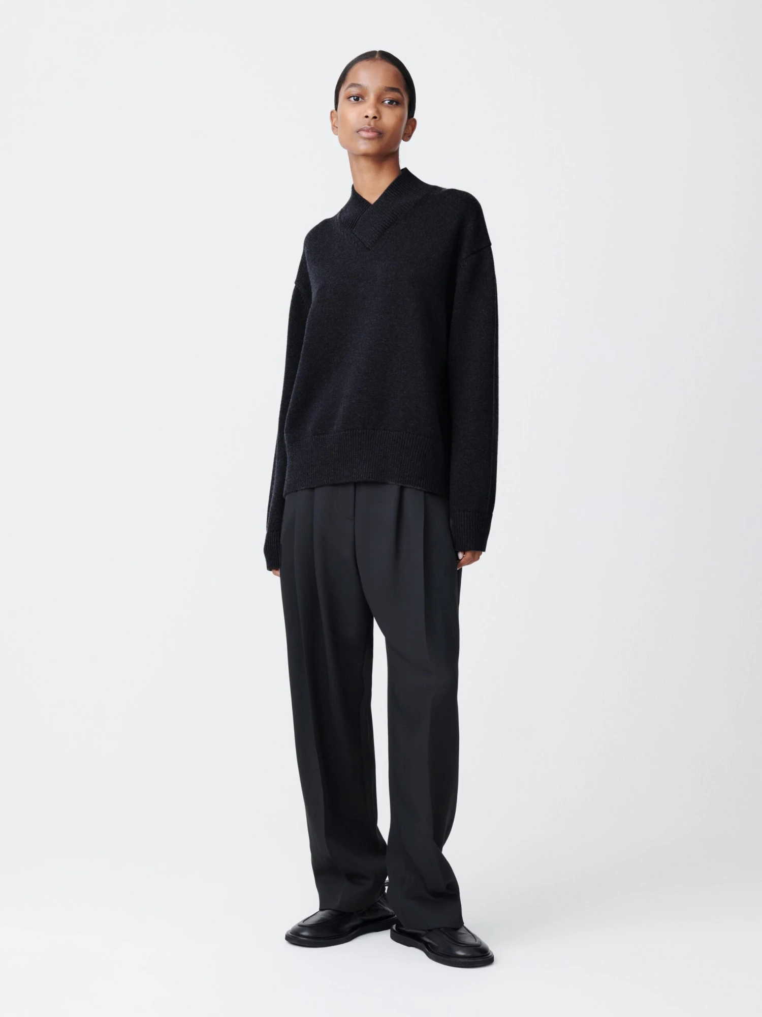 Studio Nicholson Nohwe Knit In Lead 2 Studio Nicholson Nohwe Knit In Lead - Image 2