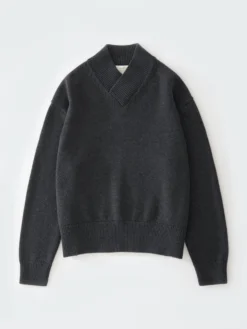 Studio Nicholson Nohwe Knit In Lead 12 Studio Nicholson Nohwe Knit In Lead -Studio Nicholson NOHWESNW 1363MERINOCOTTONLEAD 943 FS scaled