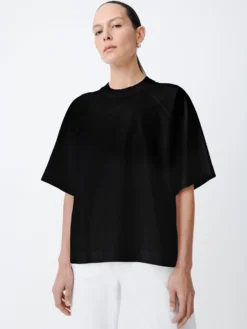 Studio Nicholson Nelson T-Shirt In Black -Studio Nicholson NelsonSNW 1504black3 scaled