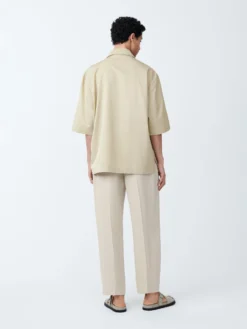 Studio Nicholson Noam Pant In Barley -Studio Nicholson NoamSNM 1186fluidWoolViscosePantinBarley7 scaled