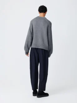 Studio Nicholson Opal Tropical Wool Pant In Darkest Navy -Studio Nicholson OPALPANTTROPWOOLDNAVY2 scaled