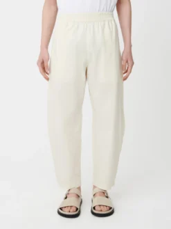 Studio Nicholson Opal Pant In Parchment -Studio Nicholson OPALSNM 1151POWDERCOTTON3 scaled