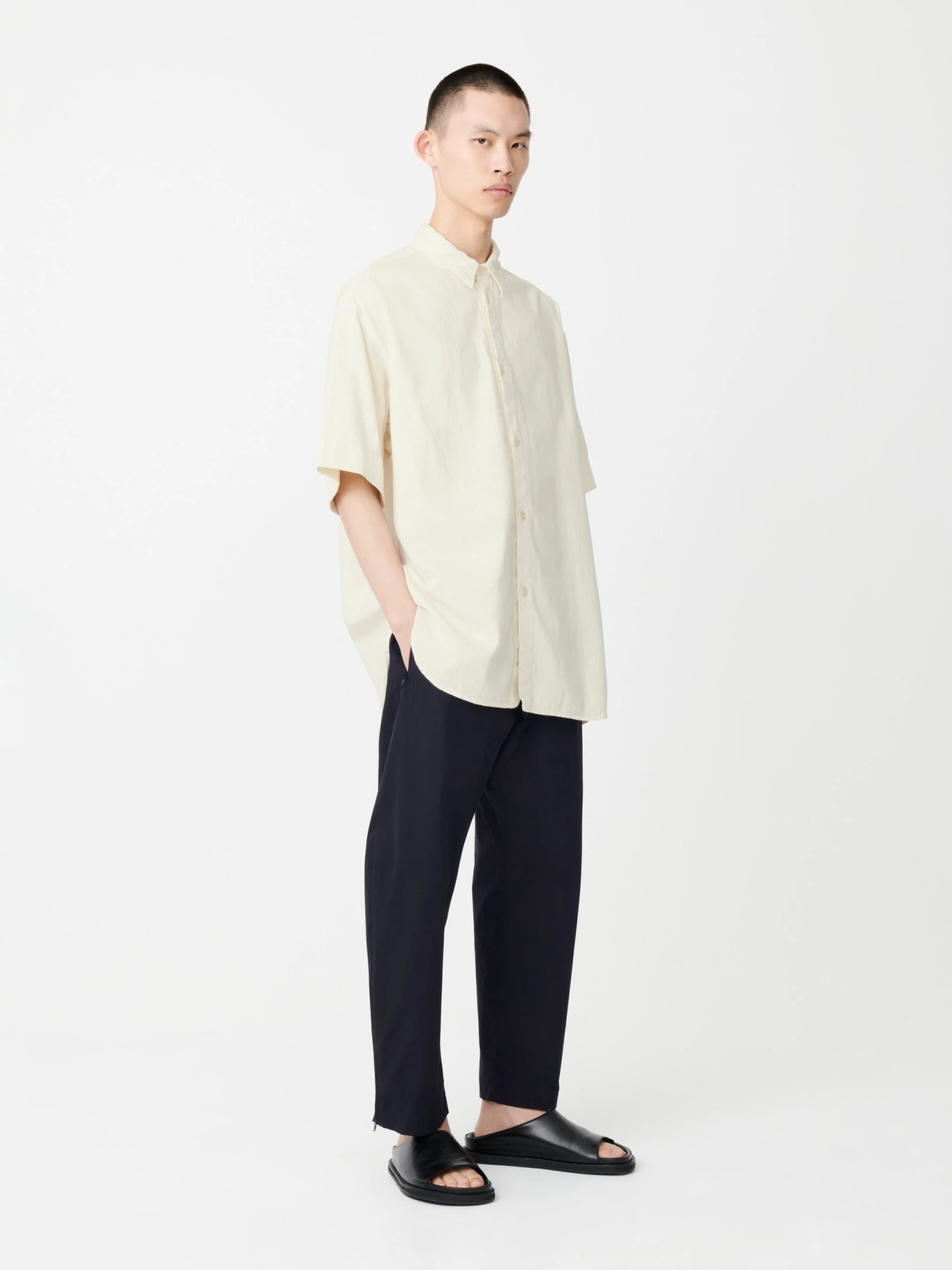 Studio Nicholson Opal Pant In Darkest Navy 2 Studio Nicholson Opal Pant In Darkest Navy - Image 2