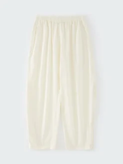 Studio Nicholson Opal Pant In Parchment -Studio Nicholson OPALSNM 1151POWDERCOTTONPARCHMENT 0448 FS scaled