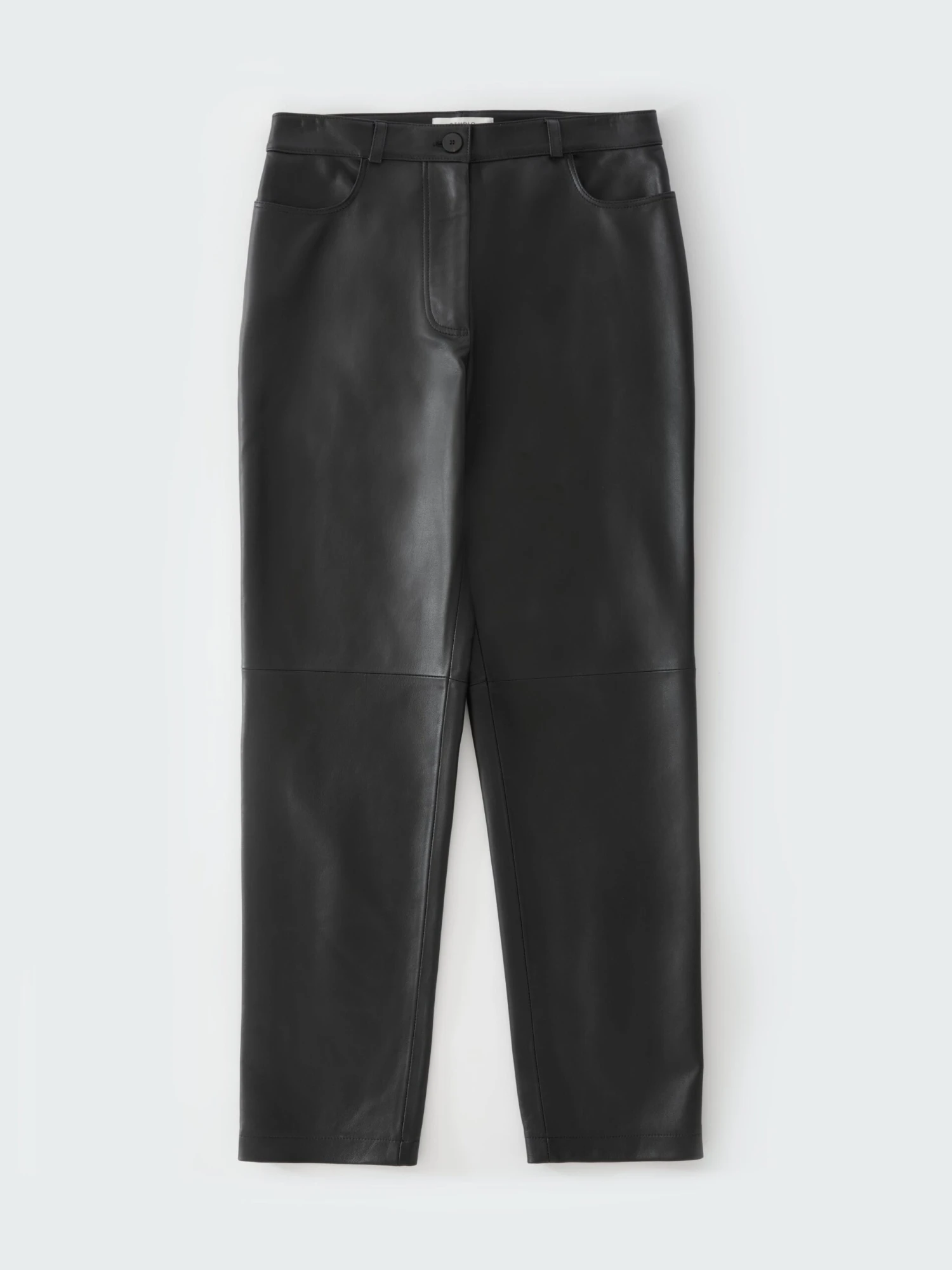 Studio Nicholson Opie Leather Pant In Black Grape 7 Studio Nicholson Opie Leather Pant In Black Grape - Image 7