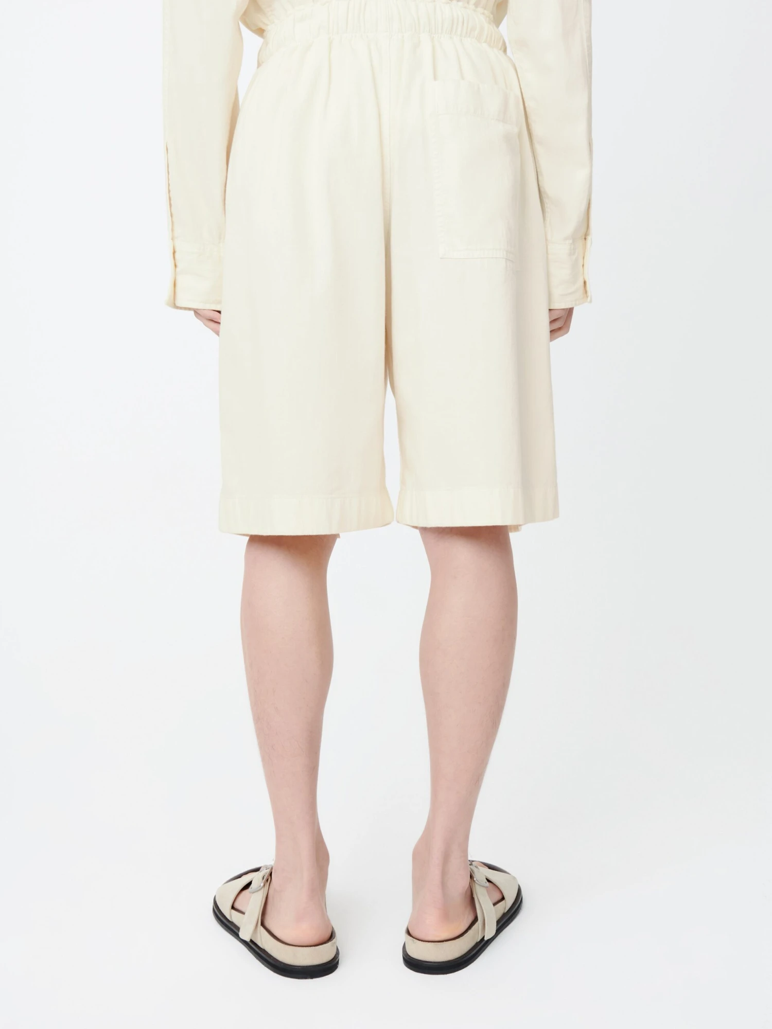 Studio Nicholson Ossi Denim Short In Parchment 5 Studio Nicholson Ossi Denim Short In Parchment - Image 5