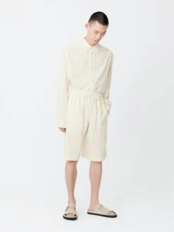 Studio Nicholson Ossi Denim Short In Parchment 11 Studio Nicholson Ossi Denim Short In Parchment -Studio Nicholson OssiSNM 11458OzDenimShortsParchment5 scaled