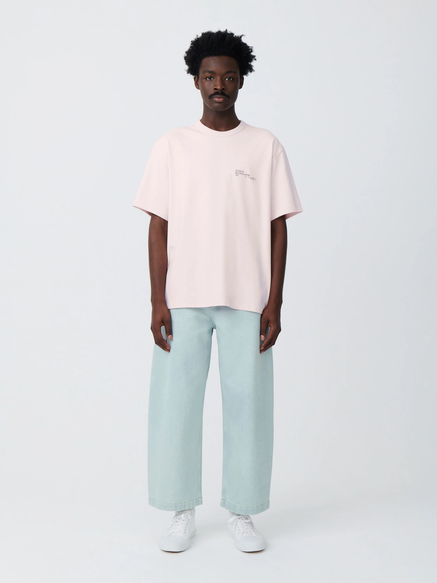 Studio Nicholson Paolo Denim Pant In Bleach Wash 1 Studio Nicholson Paolo Denim Pant In Bleach Wash