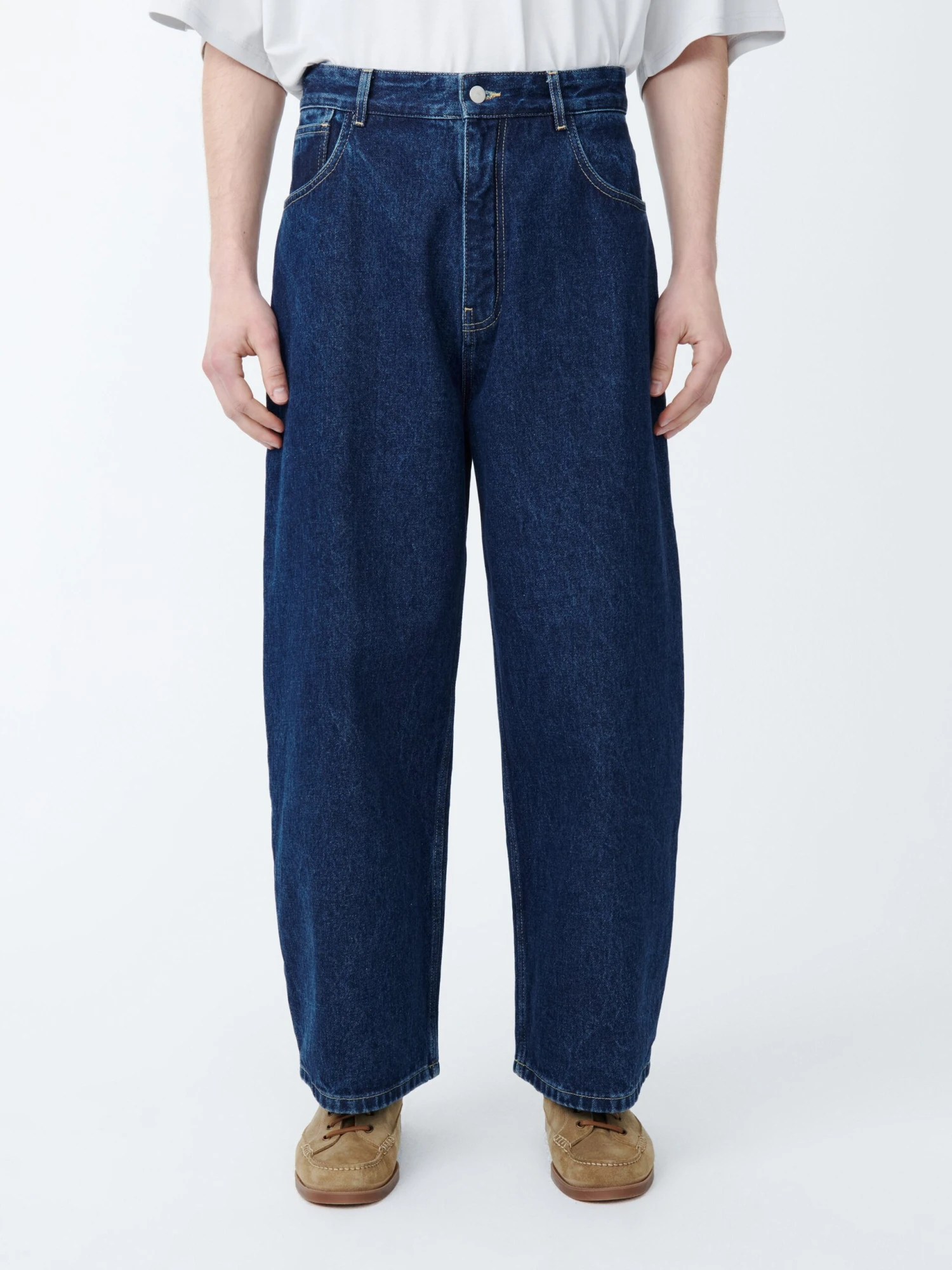 Studio Nicholson Paolo Denim Pant In Indigo Wash 4 Studio Nicholson Paolo Denim Pant In Indigo Wash - Image 4