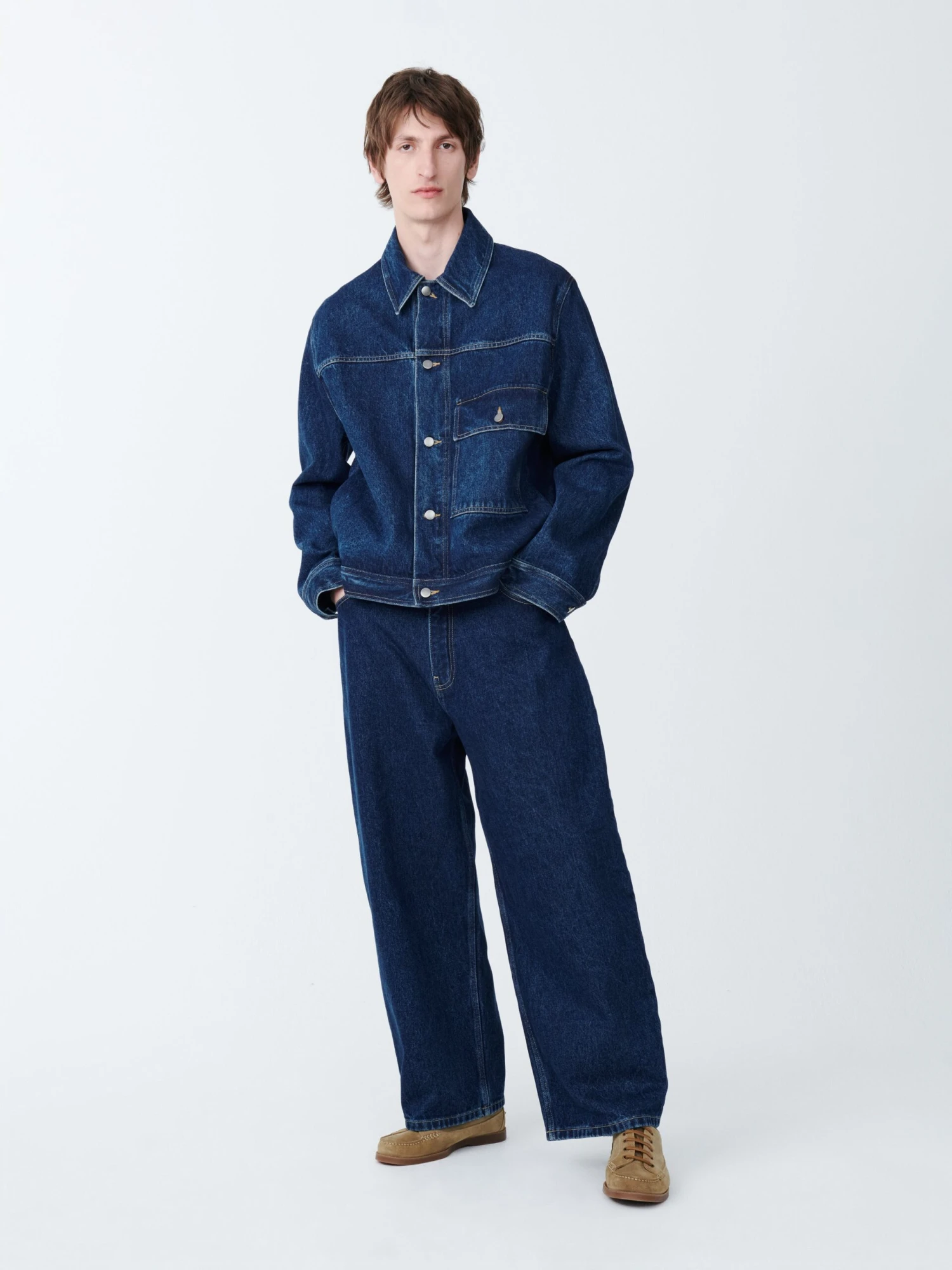 Studio Nicholson Paolo Denim Pant In Indigo Wash 2 Studio Nicholson Paolo Denim Pant In Indigo Wash - Image 2