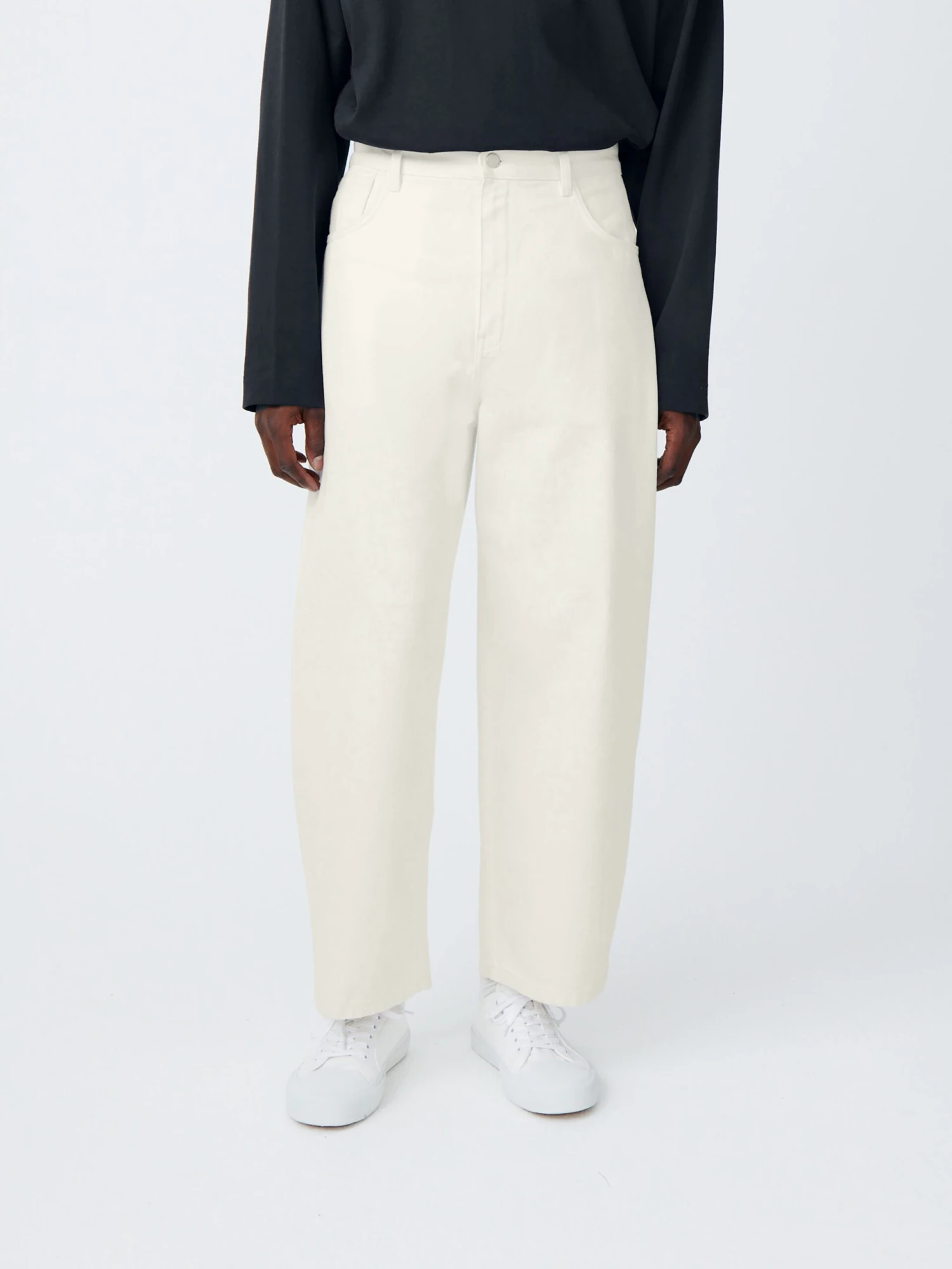 Studio Nicholson Paolo Denim Pant In Parchment 4 Studio Nicholson Paolo Denim Pant In Parchment - Image 4