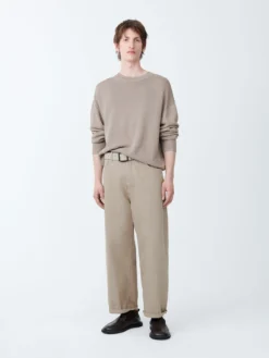 Studio Nicholson Paolo Denim Pant In Fawn