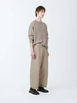 Studio Nicholson Paolo Denim Pant In Fawn 12 Studio Nicholson Paolo Denim Pant In Fawn -Studio Nicholson PAOLOSNM 1023GarmentDyeDeniminFawn3 scaled