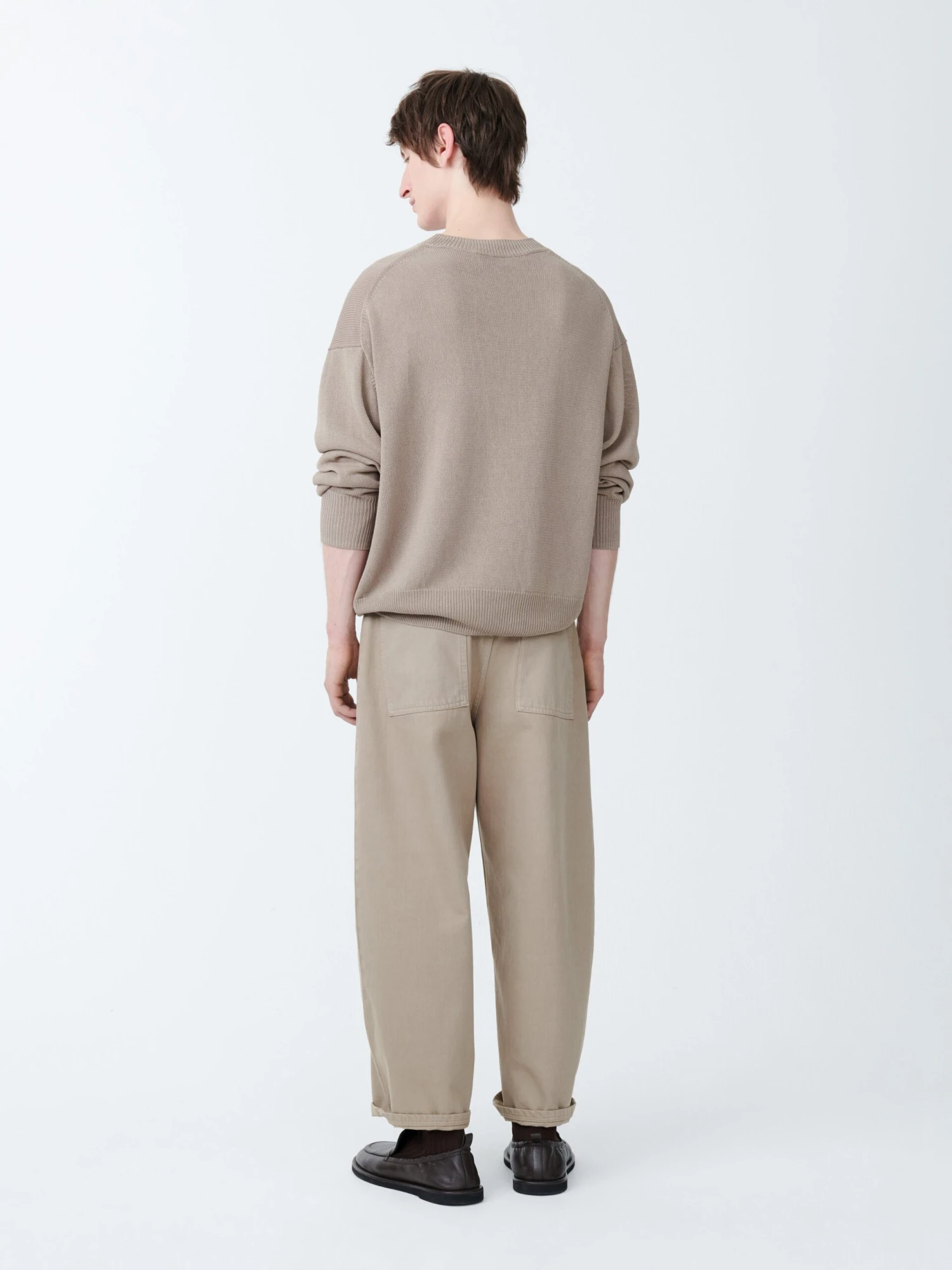 Studio Nicholson Paolo Denim Pant In Fawn 4 Studio Nicholson Paolo Denim Pant In Fawn - Image 4