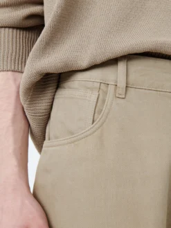 Studio Nicholson Paolo Denim Pant In Fawn 17 Studio Nicholson Paolo Denim Pant In Fawn -Studio Nicholson PAOLOSNM 1023GarmentDyeDeniminFawn7 scaled