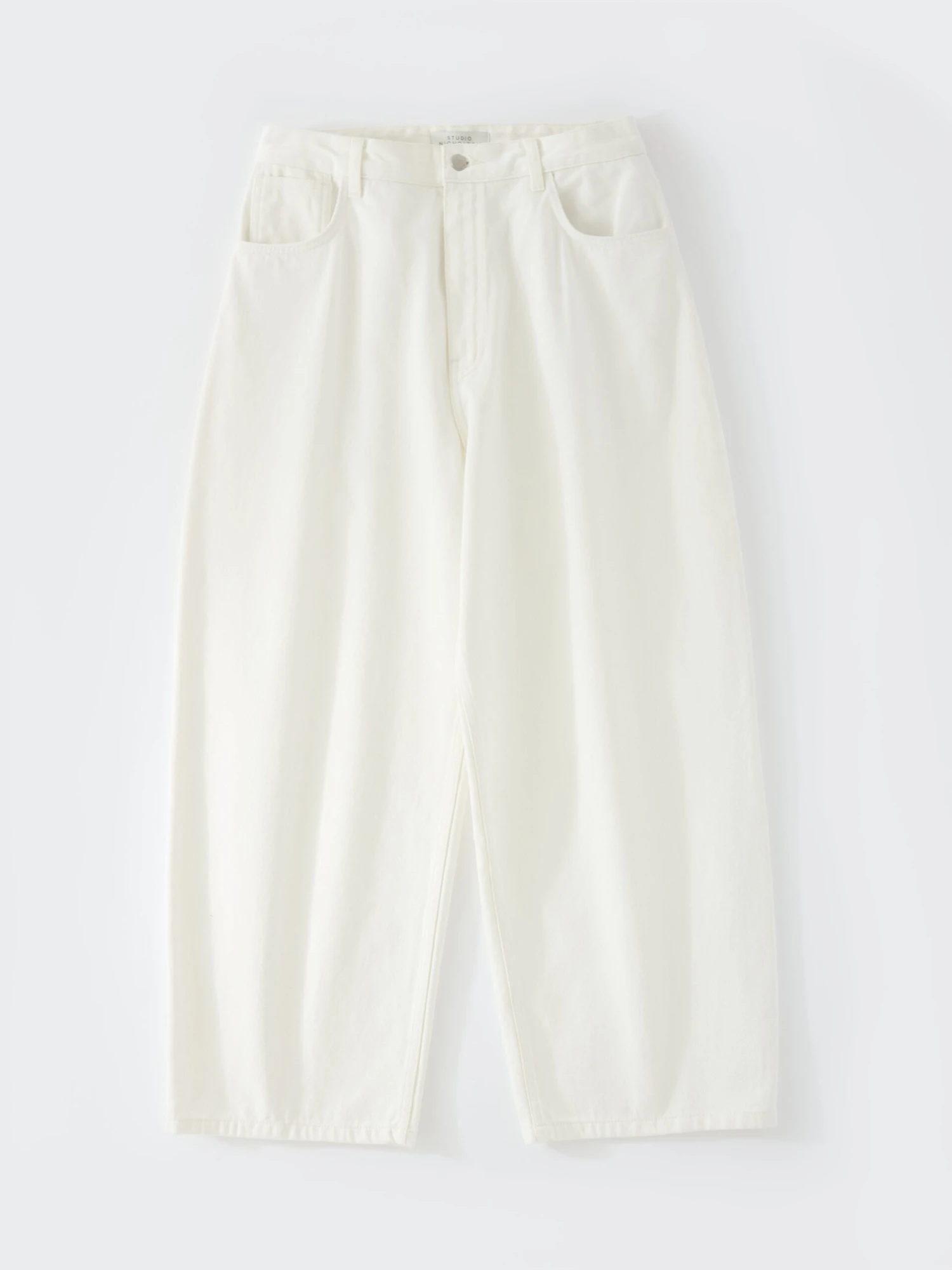Studio Nicholson Paolo Denim Pant In Parchment 7 Studio Nicholson Paolo Denim Pant In Parchment - Image 7
