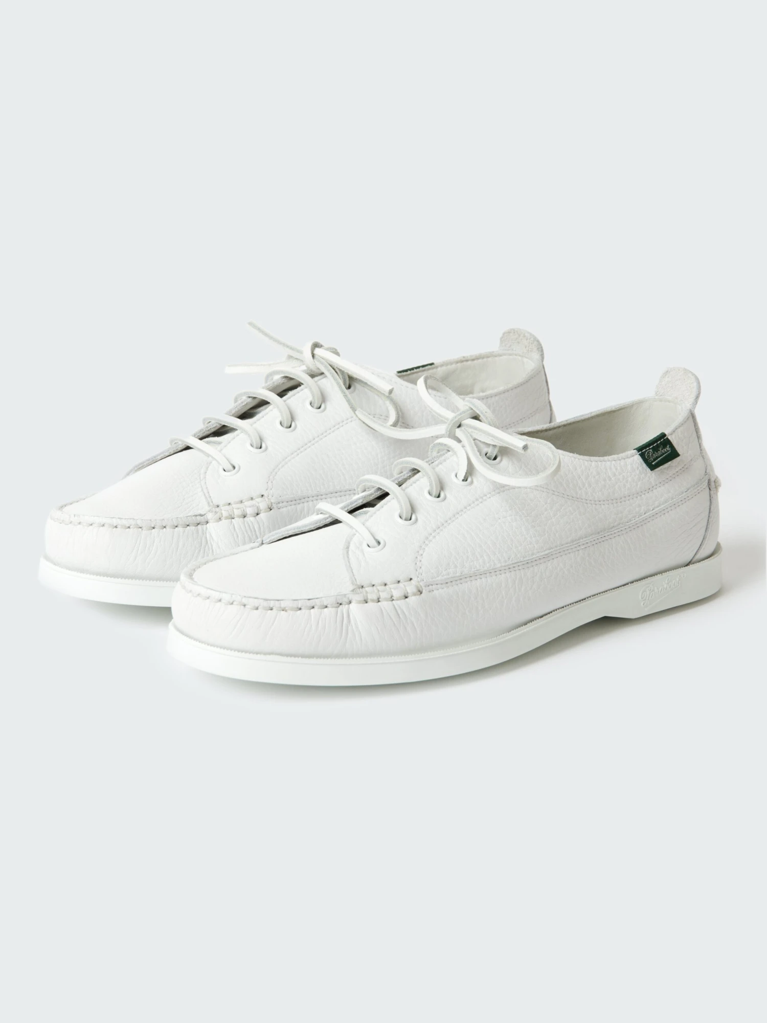 Studio Nicholson SN X Paraboot Malibu Shoe In Pure White 1 Studio Nicholson SN X Paraboot Malibu Shoe In Pure White