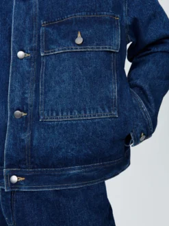 Studio Nicholson Petar Denim Jacket In Indigo Wash -Studio Nicholson PETARDENIMJACKETININDIGOWASH2 scaled