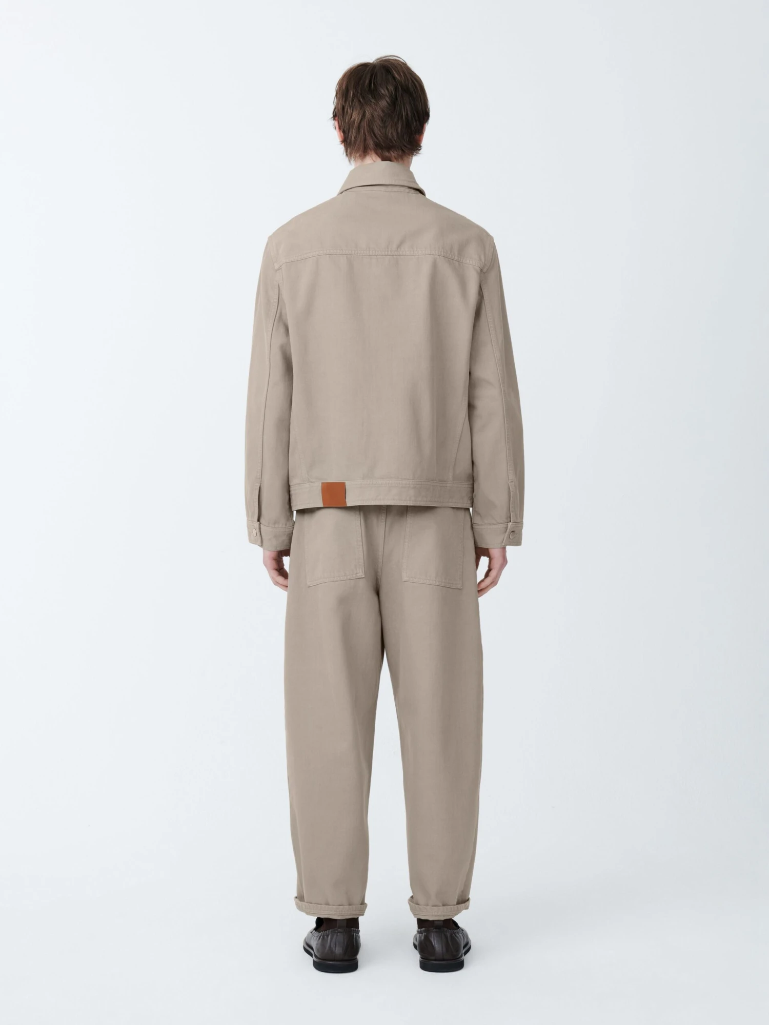 Studio Nicholson Petar Denim Jacket In Fawn 6 Studio Nicholson Petar Denim Jacket In Fawn - Image 6