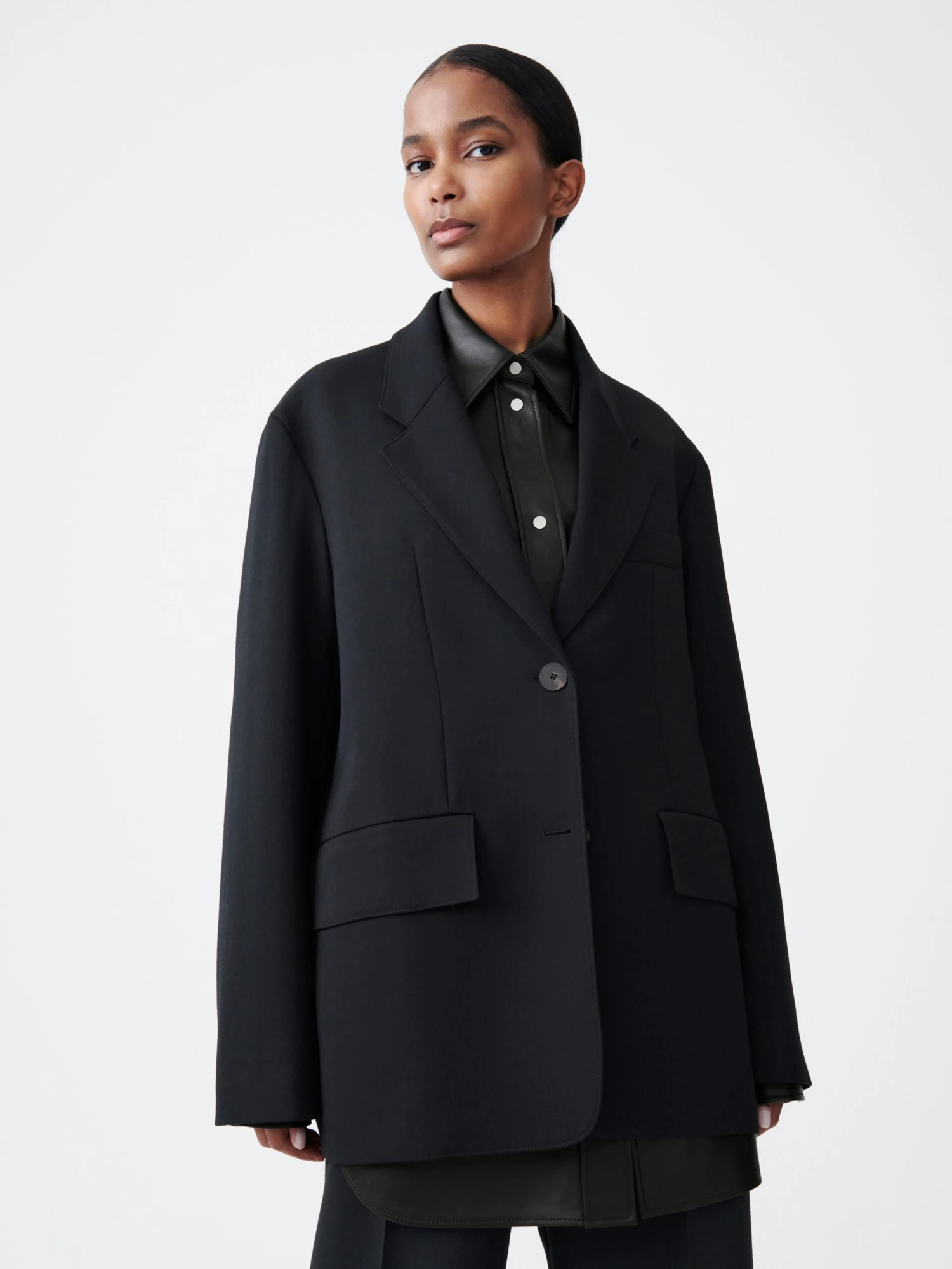 Studio Nicholson Phelps Jacket In Darkest Navy 1 Studio Nicholson Phelps Jacket In Darkest Navy