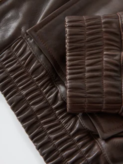 Studio Nicholson Piston Leather Jacket In Brown -Studio Nicholson PISTONSNM 1115LEATHERBROWN 0202 scaled