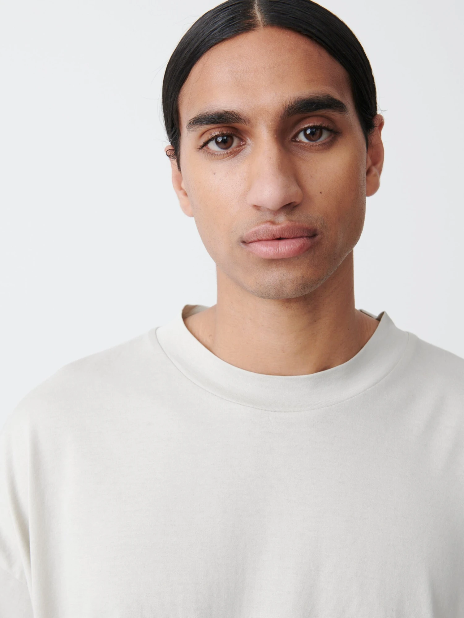 Studio Nicholson Piu T-Shirt In Light Grey 4 Studio Nicholson Piu T-Shirt In Light Grey - Image 4