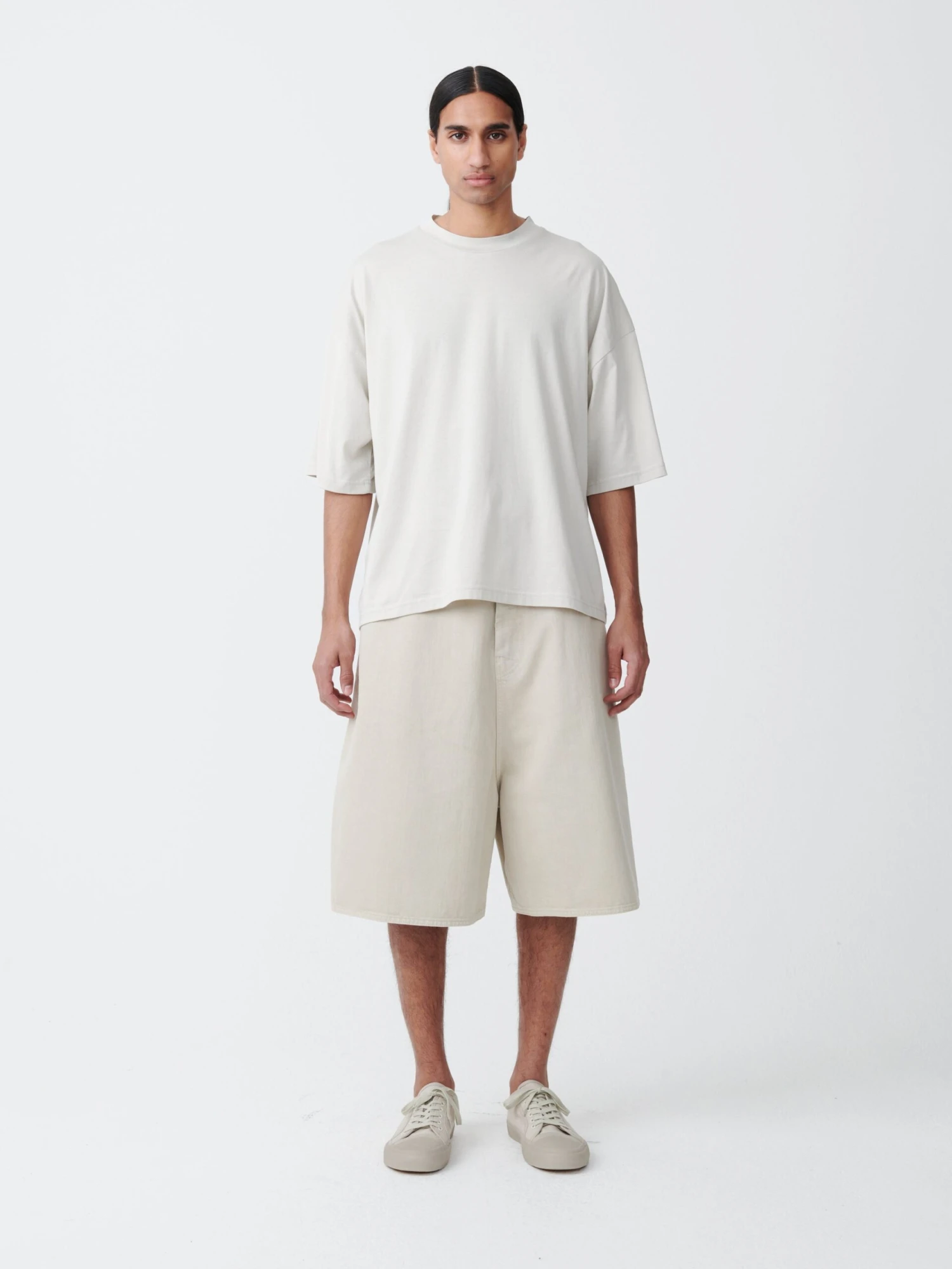 Studio Nicholson Piu T-Shirt In Light Grey 2 Studio Nicholson Piu T-Shirt In Light Grey - Image 2