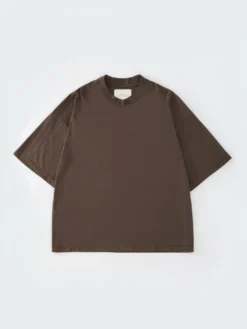 Studio Nicholson Piu T-Shirt In Carob 8 Studio Nicholson Piu T-Shirt In Carob -Studio Nicholson PIUSNM 088MID WEIGHTJERSEYTCAROB 751 FS scaled