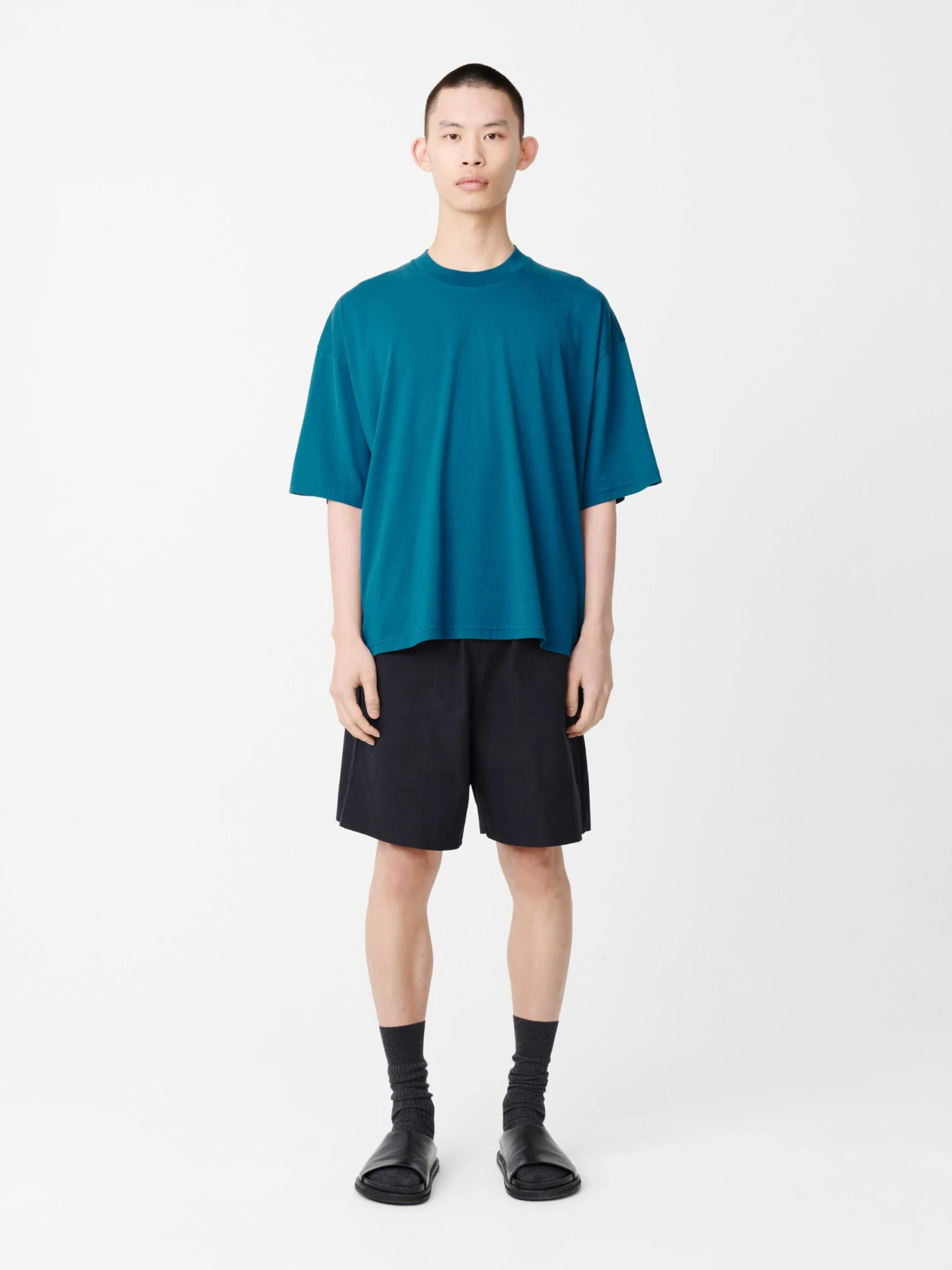 Studio Nicholson Piu T-Shirt In Hockney Blue 1 Studio Nicholson Piu T-Shirt In Hockney Blue
