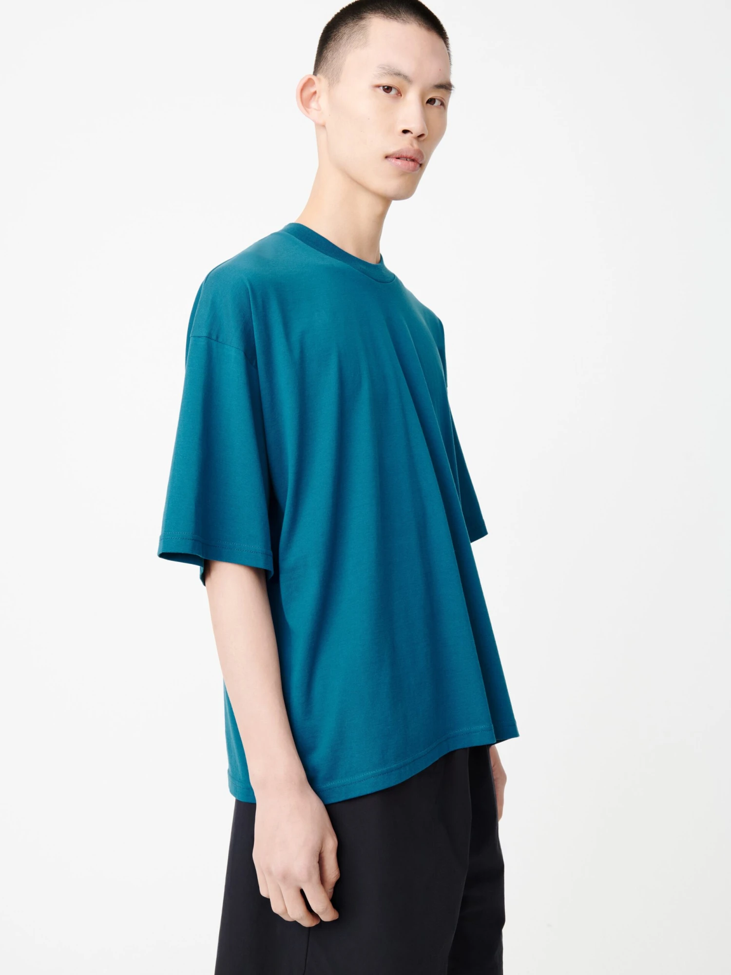 Studio Nicholson Piu T-Shirt In Hockney Blue 5 Studio Nicholson Piu T-Shirt In Hockney Blue - Image 5