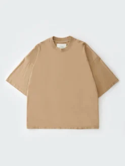 Studio Nicholson Piu T-Shirt In Sand -Studio Nicholson PIUSNM 088MID WEIGHTJERSEYTSAND 899 FS scaled