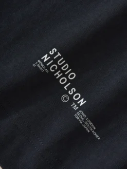 Studio Nicholson Platt T-Shirt In Darkest Navy -Studio Nicholson PLATTSNM 1166DARKESTNAVY 257 scaled