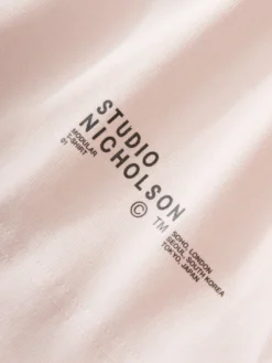 Studio Nicholson Platt T-Shirt In Miami Pink -Studio Nicholson PLATTSNM 1166MIAMIPINK 440 scaled