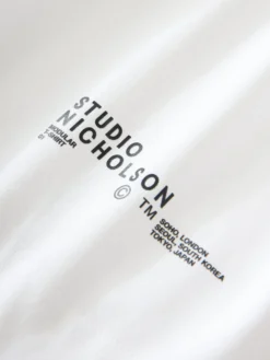 Studio Nicholson Platt T-Shirt In White 15 Studio Nicholson Platt T-Shirt In White -Studio Nicholson PLATTSNM 1166WHITE 144 scaled