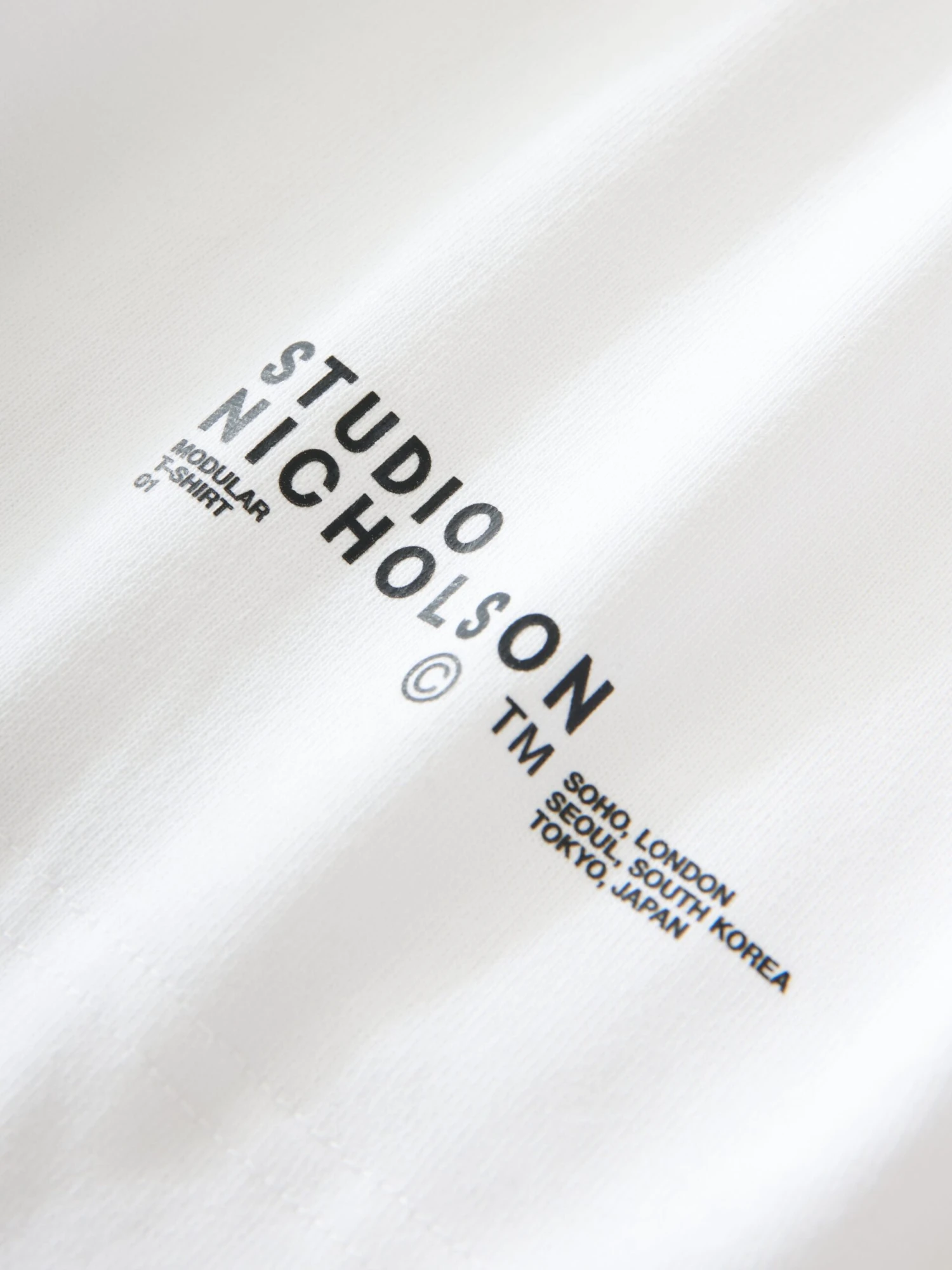 Studio Nicholson Platt T-Shirt In White 8 Studio Nicholson Platt T-Shirt In White - Image 8